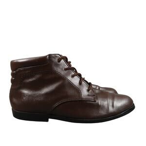 Coasters Shoes Womens 8 Chukka Boots Ankle Booties Retro Classic Brown Lace Up
